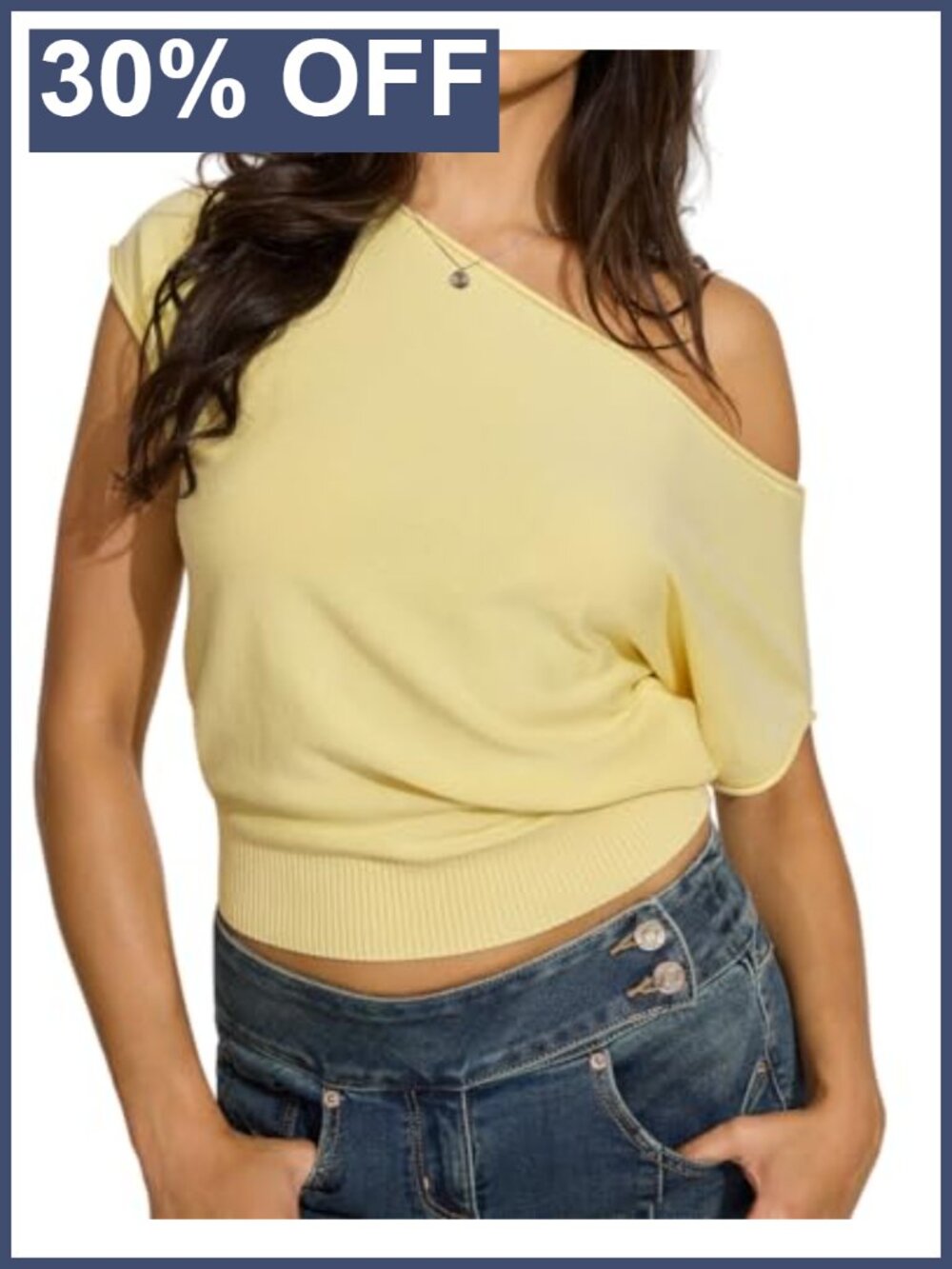 Off Shoulder Asymmetrical One Shoulder Tunic Top - Batwing Dolman Sleeve -
